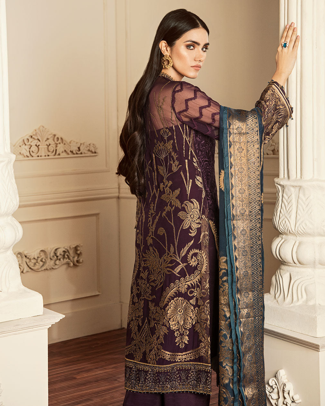 EMBROIDERED CHIFFON Article-31